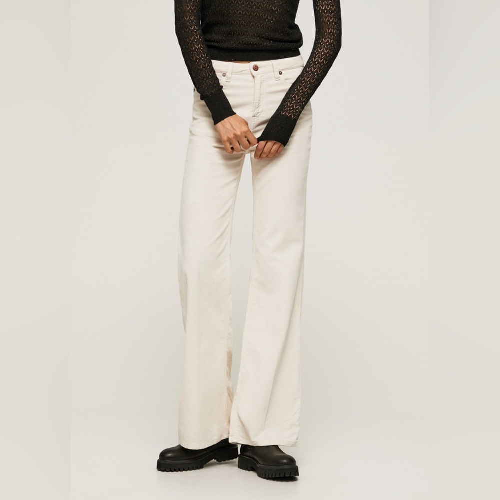 BRAND NEW Pepe Jeans Willa Cord Flared Corduroy Trousers.
